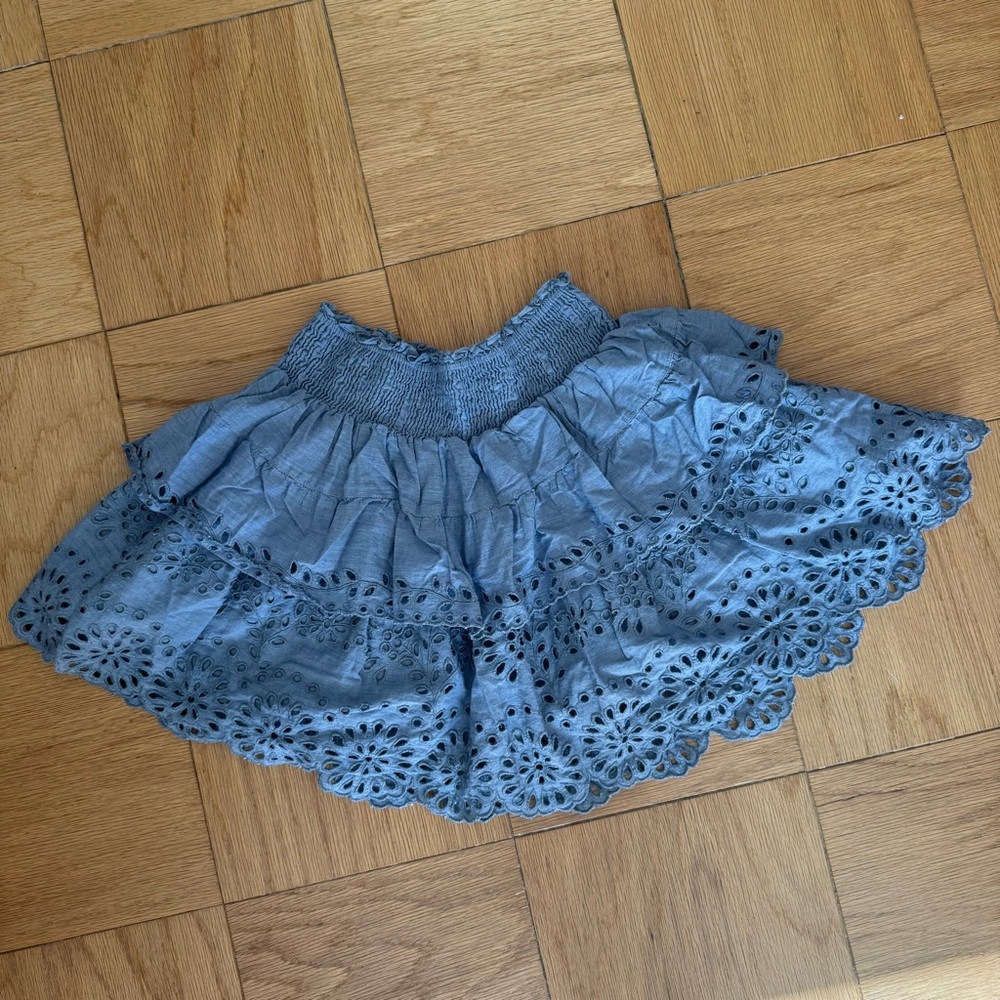 St. Roche Ruffle Embellishment Mini Skirt
